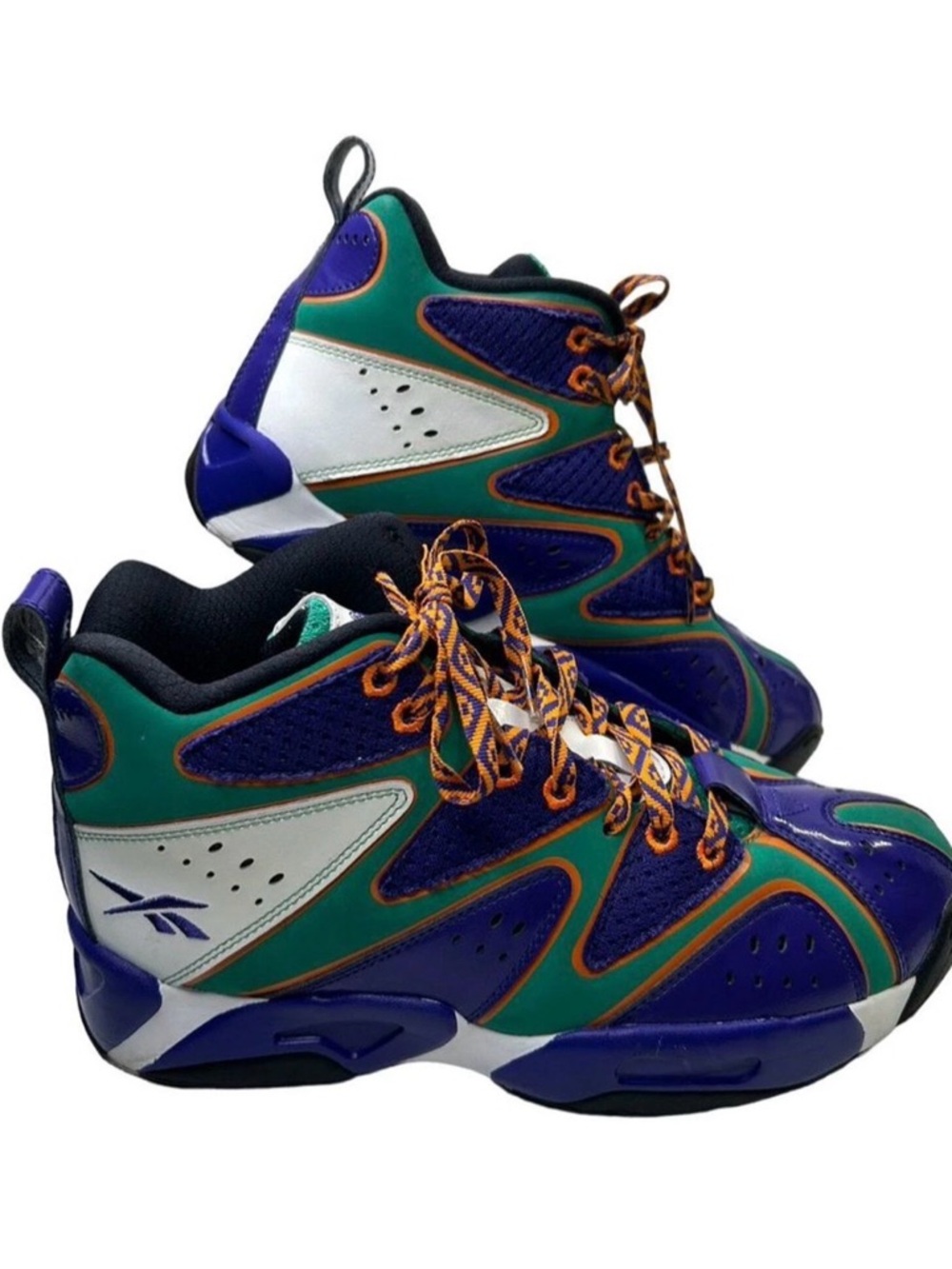 Reebok Kamikaze II Mid Aztec Purple M41453 High Top Basketball Shoes Men's 10